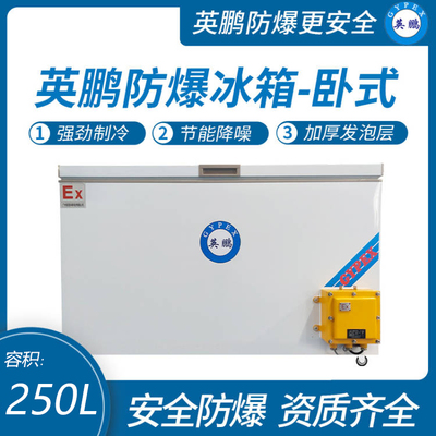 英鹏卧式防爆冰箱250L