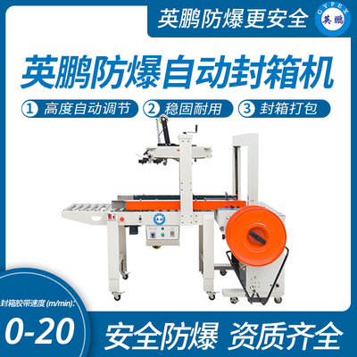 湖北防爆自动打包封箱一体机1000w