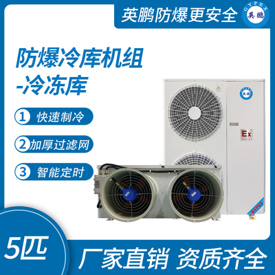 防爆冷库机组-冷冻库5匹