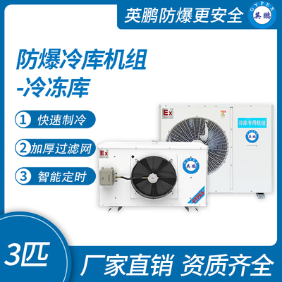 防爆冷库机组-冷冻库3匹